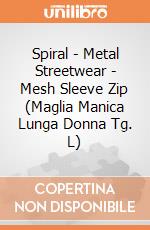 Spiral - Metal Streetwear - Mesh Sleeve Zip (Maglia Manica Lunga Donna Tg. L) gioco