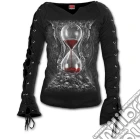 Spiral - Sands Of Death - Laceup Sleeve Top Black (Maglia Manica Lunga Donna Tg. L) giochi