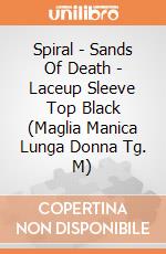 Spiral - Sands Of Death - Laceup Sleeve Top Black (Maglia Manica Lunga Donna Tg. M) gioco
