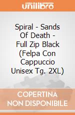 Spiral - Sands Of Death - Full Zip Black (Felpa Con Cappuccio Unisex Tg. 2XL) gioco di Spiral