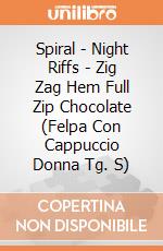 Spiral - Night Riffs - Zig Zag Hem Full Zip Chocolate (Felpa Con Cappuccio Donna Tg. S) gioco