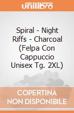 Spiral - Night Riffs - Charcoal (Felpa Con Cappuccio Unisex Tg. 2XL) gioco