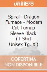 Spiral - Dragon Furnace - Modern Cut Turnup Sleeve Black (T-Shirt Unisex Tg. Xl) gioco