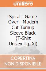 Spiral - Game Over - Modern Cut Turnup Sleeve Black (T-Shirt Unisex Tg. Xl) gioco