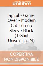 Spiral - Game Over - Modern Cut Turnup Sleeve Black (T-Shirt Unisex Tg. M) gioco