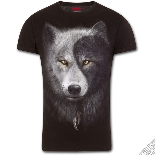 Spiral - Wolf Chi - Modern Cut Turnup Sleeve Black (T-Shirt Unisex Tg. L) gioco