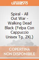 Spiral - All Out War - Walking Dead Black (Felpa Con Cappuccio Unisex Tg. 2XL) gioco di Spiral
