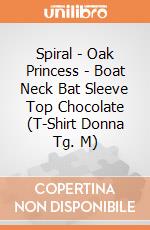 Spiral - Oak Princess - Boat Neck Bat Sleeve Top Chocolate (T-Shirt Donna Tg. M) gioco