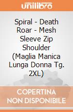 Spiral - Death Roar - Mesh Sleeve Zip Shoulder (Maglia Manica Lunga Donna Tg. 2XL) gioco