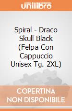 Spiral - Draco Skull Black (Felpa Con Cappuccio Unisex Tg. 2XL) gioco