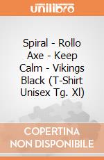 Spiral - Rollo Axe - Keep Calm - Vikings Black (T-Shirt Unisex Tg. Xl) gioco di Spiral