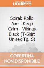 Spiral: Rollo Axe - Keep Calm - Vikings Black (T-Shirt Unisex Tg. S) gioco