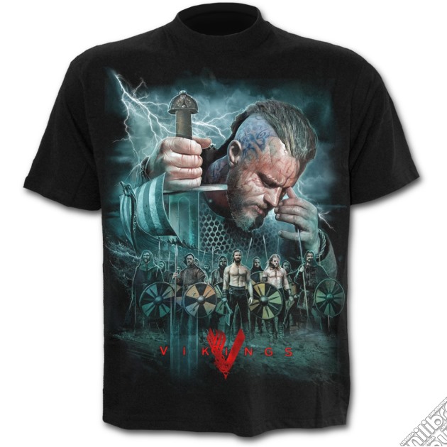 Spiral - Vikings - Battle - Vikings Black (T-Shirt Unisex Tg. S) gioco