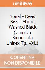 Spiral - Dead Kiss - Stone Washed Black (Camicia Smanicata Unisex Tg. 4XL) gioco