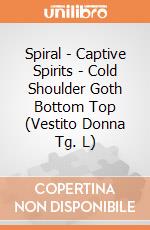 Spiral - Captive Spirits - Cold Shoulder Goth Bottom Top (Vestito Donna Tg. L) gioco di Spiral