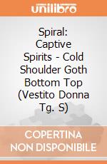 Spiral: Captive Spirits - Cold Shoulder Goth Bottom Top (Vestito Donna Tg. S) gioco di Spiral