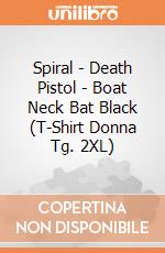 Spiral - Death Pistol - Boat Neck Bat Black (T-Shirt Donna Tg. 2XL) gioco di Spiral