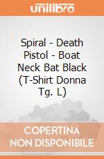 Spiral - Death Pistol - Boat Neck Bat Black (T-Shirt Donna Tg. L) gioco