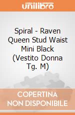 Spiral - Raven Queen Stud Waist Mini Black (Vestito Donna Tg. M) gioco