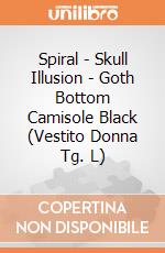 Spiral - Skull Illusion - Goth Bottom Camisole Black (Vestito Donna Tg. L) gioco di Spiral