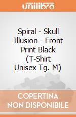 Spiral - Skull Illusion - Front Print Black (T-Shirt Unisex Tg. M) gioco