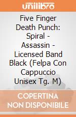 Five Finger Death Punch: Spiral - Assassin - Licensed Band Black (Felpa Con Cappuccio Unisex Tg. M) gioco di Spiral