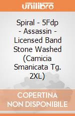 Spiral - 5Fdp - Assassin - Licensed Band Stone Washed (Camicia Smanicata Tg. 2XL) gioco di Spiral
