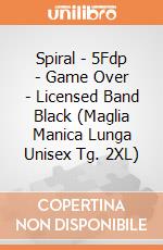 Spiral - 5Fdp - Game Over - Licensed Band Black (Maglia Manica Lunga Unisex Tg. 2XL) gioco di Spiral
