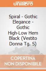 Spiral - Gothic Elegance - Gothic High-Low Hem Black (Vestito Donna Tg. S) gioco di Spiral