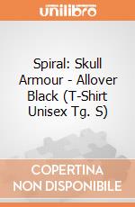 Spiral: Skull Armour - Allover Black (T-Shirt Unisex Tg. S) gioco