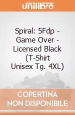 Spiral: 5Fdp - Game Over - Licensed Black (T-Shirt Unisex Tg. 4XL) giochi