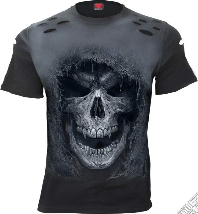 Spiral - Tattered Skull - Distressed Spray On (T-Shirt Unisex Tg. L) gioco