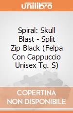 Spiral: Skull Blast - Split Zip Black (Felpa Con Cappuccio Unisex Tg. S) gioco