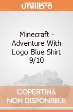 Minecraft - Adventure With Logo Blue Shirt 9/10 gioco di Bioworld