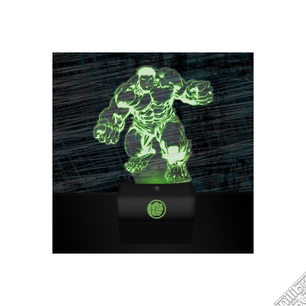 Lampada Acrylic 3D Marvel - Hulk gioco di GAF