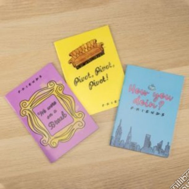 Cuadernos A5 Set De 3 Friends gioco di Paladone