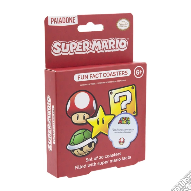 Sottobicchieri Set Di 12 Super Mario Datos gioco