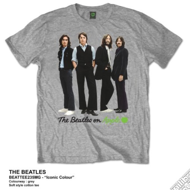 Beatles (The): Iconic Colour (T-Shirt Unisex Tg. S) gioco di Rock Off