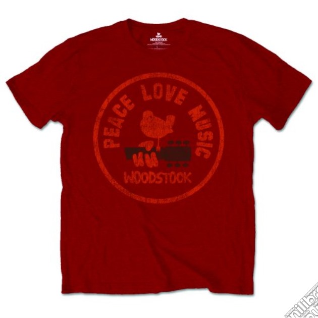 Woodstock: Love Peace Music (T-Shirt Unisex Tg. M) gioco di Rock Off