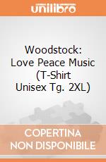 Woodstock: Love Peace Music (T-Shirt Unisex Tg. 2XL) gioco di Rock Off