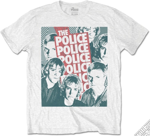 Police (The): Halftone Faces (T-Shirt Unisex Tg. M) gioco di Rock Off
