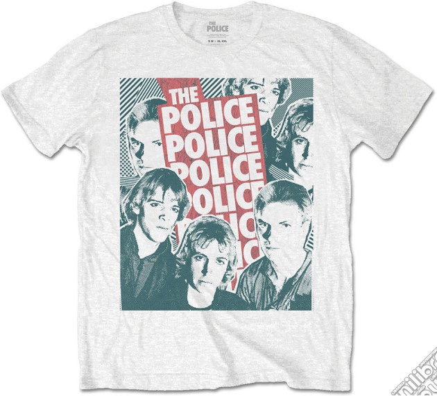 Police (The): Halftone Faces (T-Shirt Unisex Tg. L) gioco di Rock Off