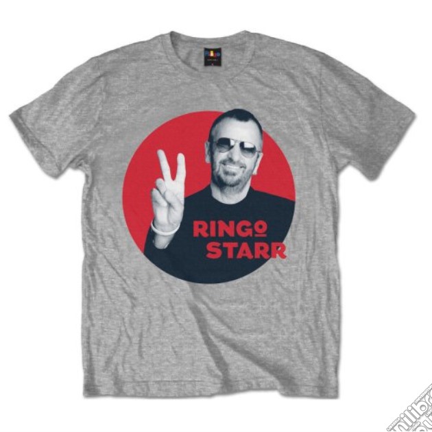 Ringo Starr - Peace Red Circle (Unisex Tg. S) gioco di Rock Off