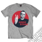 Ringo Starr: Peace Red Circle (T-Shirt Unisex Tg. S) gioco di Rock Off