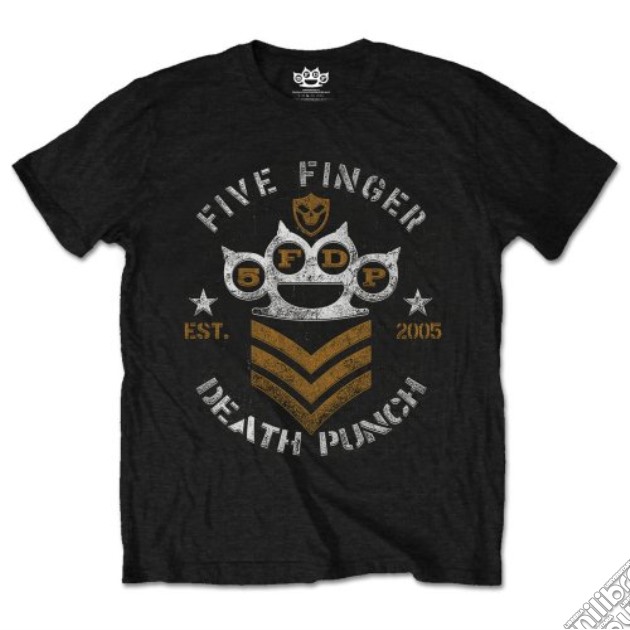 Five Finger Death Punch: Chevron Black (T-Shirt Unisex Tg. M) gioco