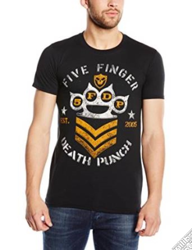 Five Finger Death Punch: Chevron Black (T-Shirt Unisex Tg. XL) gioco