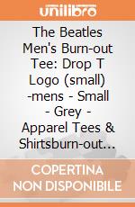 The Beatles Men's Burn-out Tee: Drop T Logo (small) -mens - Small - Grey - Apparel Tees & Shirtsburn-out Tee - Burn-out,flock gioco
