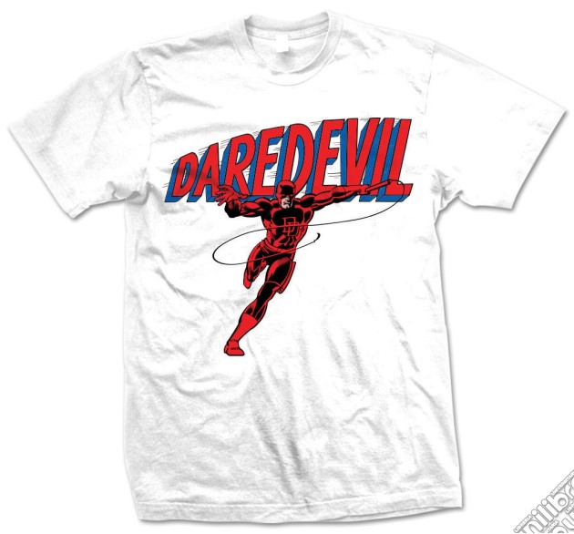 Marvel Comics - Daredevil Logo Bianco (Unisex Tg. S) gioco di Rock Off