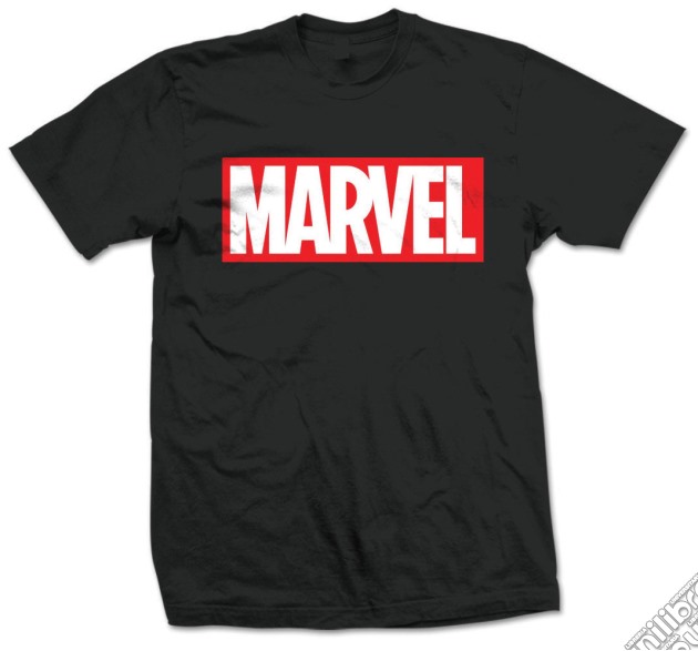 Marvel: Marvel Box Logo Nero (T-Shirt Unisex Tg. S) gioco di Rock Off