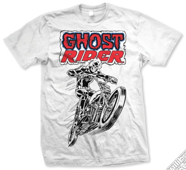 Marvel Comics - Ghost Rider Bianco (Unisex Tg. S) gioco di Rock Off